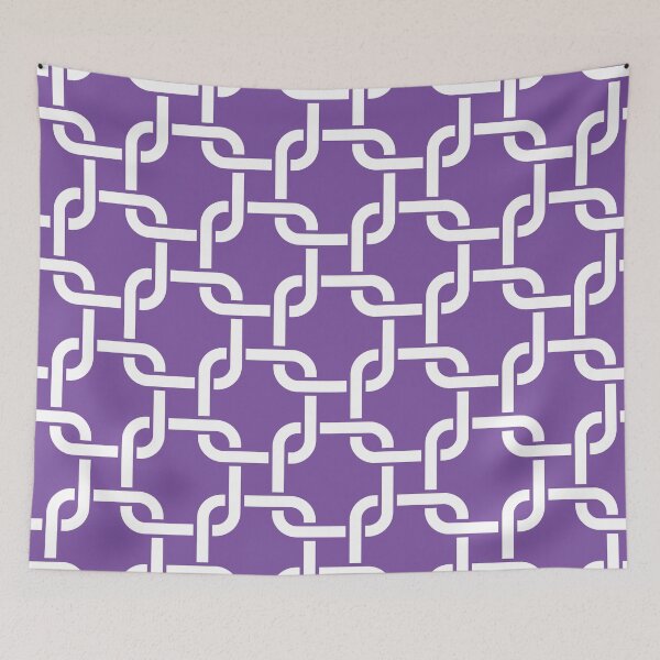 Item preview, Wisteria Interlocking Square Pattern designed and sold by patternplaten.
