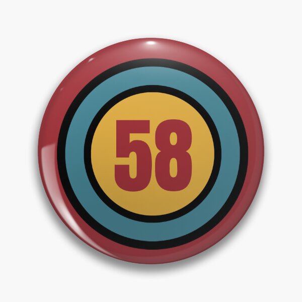 Item preview, The Number 58 - fifty eight - fifty eighth - 58th designed and sold by SirenSeventyOne.