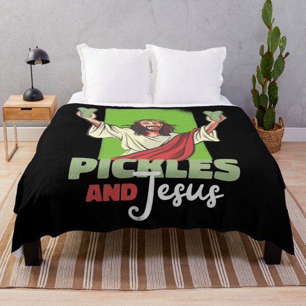 Item preview, I Love Jesus And Pickles Cucumber Humor designed and sold by MrEddie10.
