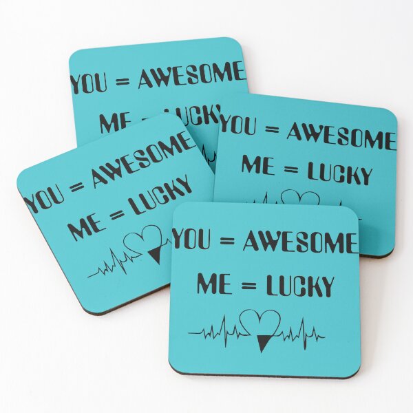 Item preview, you = Awesome,me = lucky designed and sold by Newluck01.