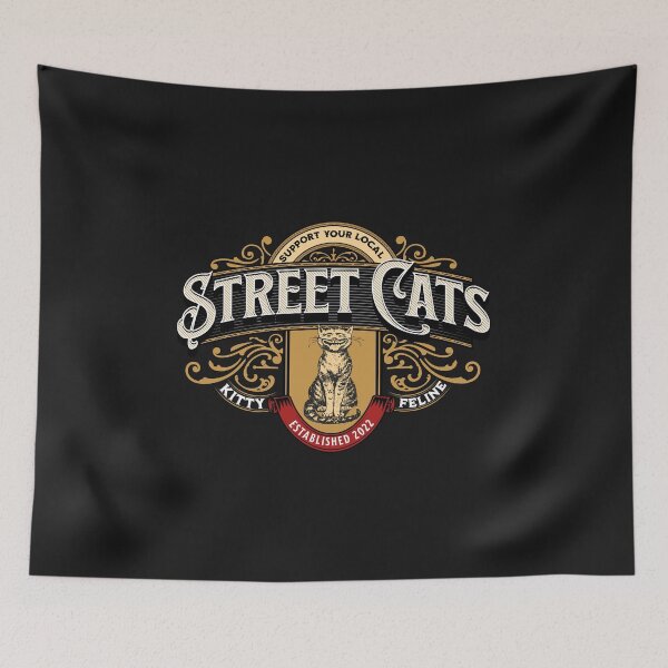 Item preview, Support Your Local Street Cats Motif designed and sold by KVDcreations.