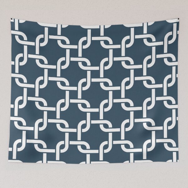 Item preview, Wet Asphalt Interlocking Square Pattern designed and sold by patternplaten.