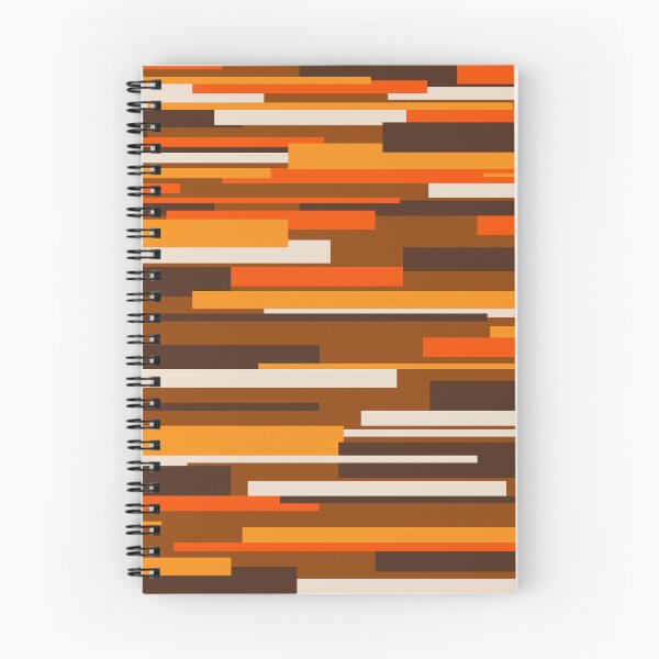 Item preview, Wright Mid Century Modern Geometric Abstract Pattern in Retro 70s Brown and Orange designed and sold by kierkegaard.