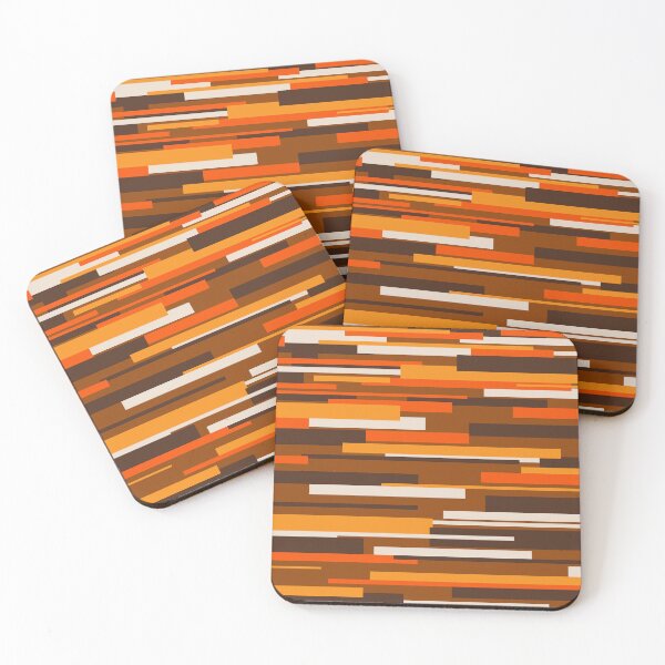 Item preview, Wright Mid Century Modern Geometric Abstract Pattern in Retro 70s Brown and Orange designed and sold by kierkegaard.