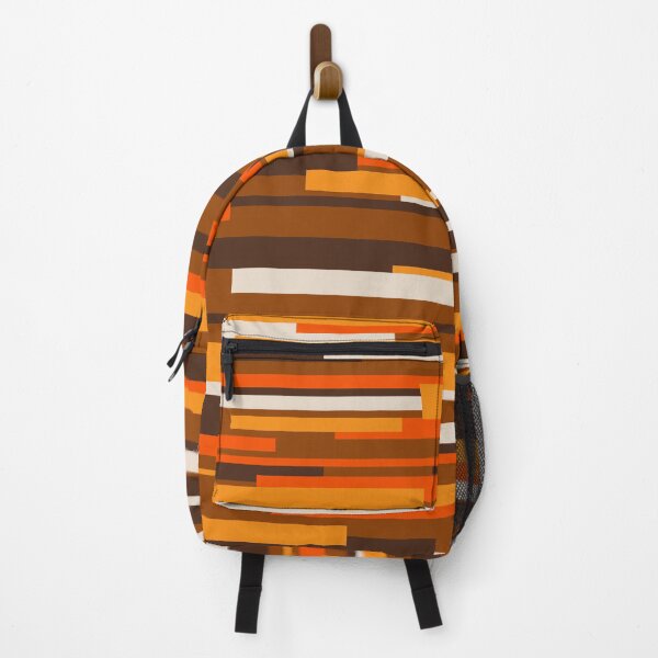 Item preview, Wright Mid Century Modern Geometric Abstract Pattern in Retro 70s Brown and Orange designed and sold by kierkegaard.