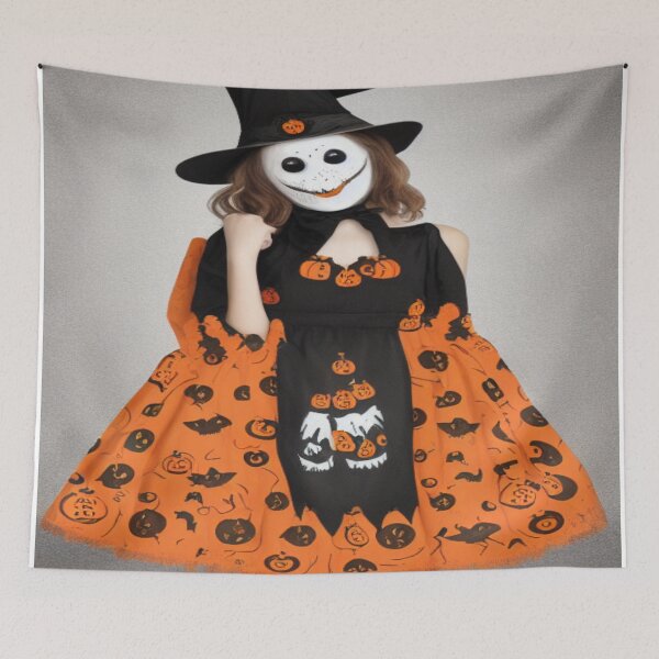 Item preview, halloween costume vintage floral ghost pumpkin funny graphic designed and sold by bestoftrendy.