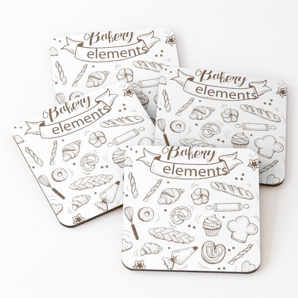 Item preview, Vintage Bakery Elements Design designed and sold by fejoa.