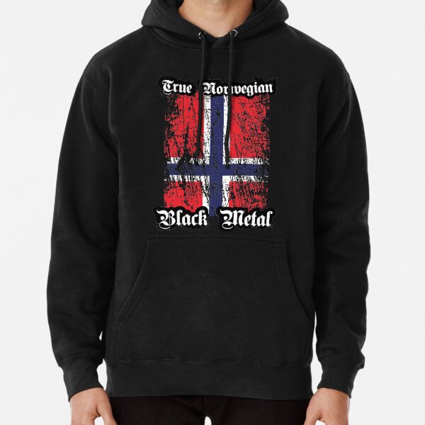 Norway Flag Shield Olive Branches Norwegian Pride Noreg Norge Hoodie Pullover 