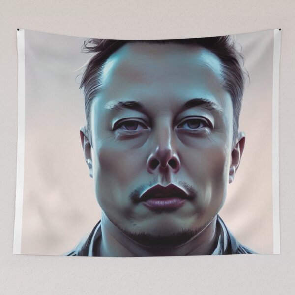 Item preview, Elon Musk Portrait designed and sold by randomorder.