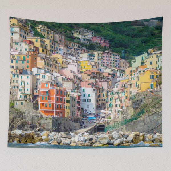Item preview, Colorful Houses Coastal Village Riomaggiore Italy designed and sold by ozunu.