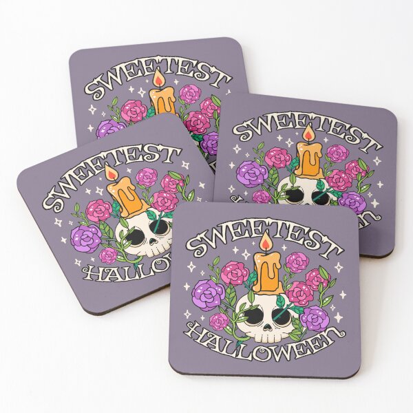 Item preview, Sweetest Halloween, Cute Skull Design, Purple Lilac Background designed and sold by TrulyEpoque.