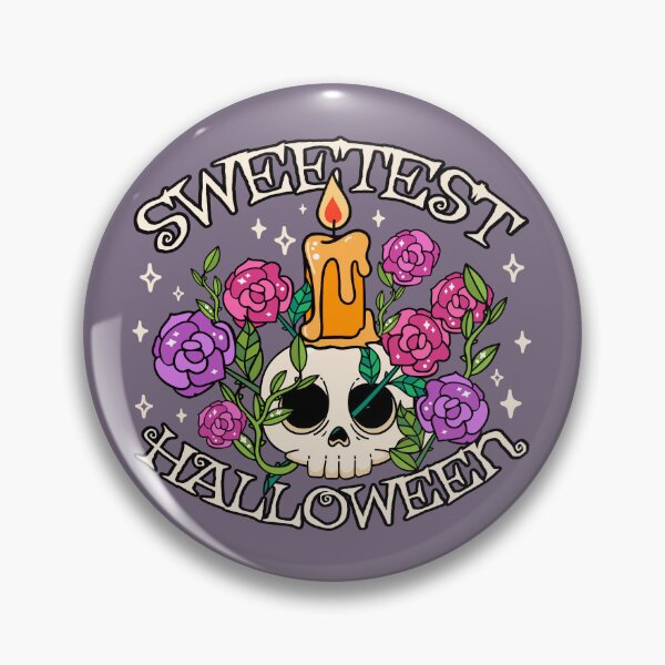 Item preview, Sweetest Halloween, Cute Skull Design, Purple Lilac Background designed and sold by TrulyEpoque.