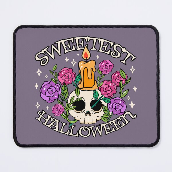 Item preview, Sweetest Halloween, Cute Skull Design, Purple Lilac Background designed and sold by TrulyEpoque.