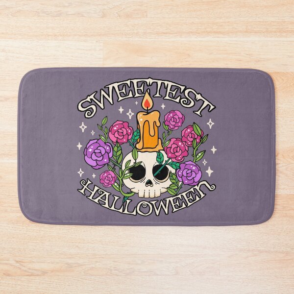 Item preview, Sweetest Halloween, Cute Skull Design, Purple Lilac Background designed and sold by TrulyEpoque.
