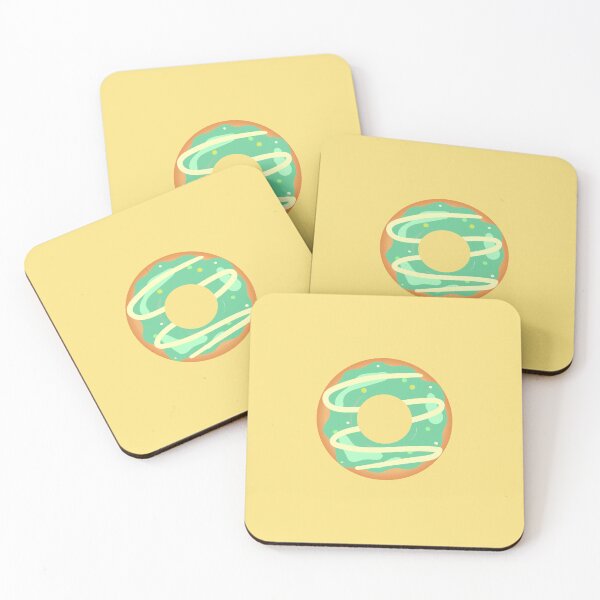 Item preview, Gracious Glazy Green Donut with soothing background designed and sold by ShubhiDesigns.