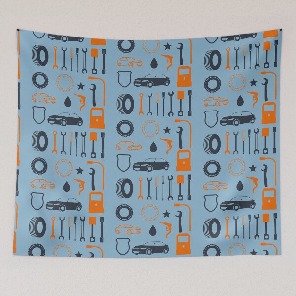 Item preview, Garage car mechanic tool pattern designed and sold by Krukowski.