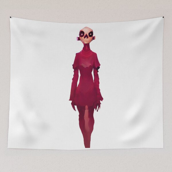 Item preview, Sticker of a monsters coming to your door designed and sold by RebelPurpleGirl.