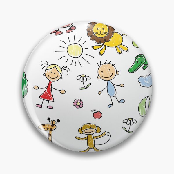 Item preview, Children's Drawings Pattern Design designed and sold by fejoa.