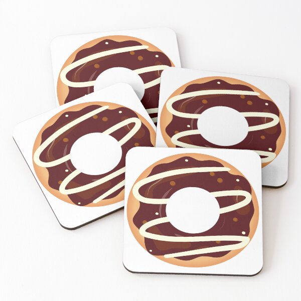 Item preview, Donut with chocolate glaze designed and sold by ShubhiDesigns.