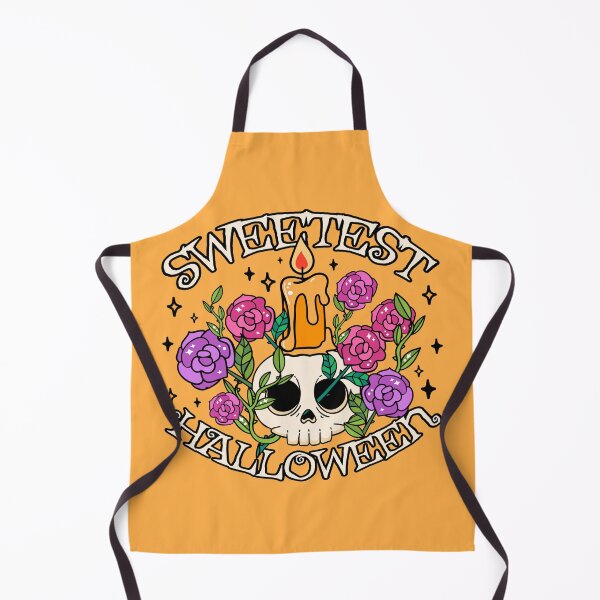Item preview, Sweetest Halloween, Cute Skull Design, Orange Background designed and sold by TrulyEpoque.