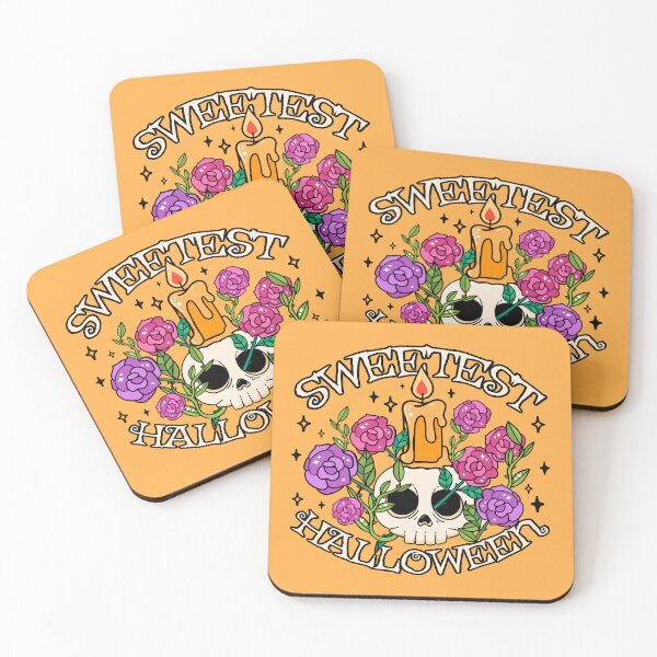 Item preview, Sweetest Halloween, Cute Skull Design, Orange Background designed and sold by TrulyEpoque.