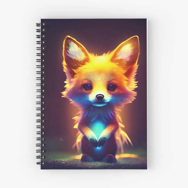 Item preview, Cute Magical Fox - Enchanted Forest - Fantasy Digital Painting - AI Artwork designed and sold by BRaiNDEDprints.