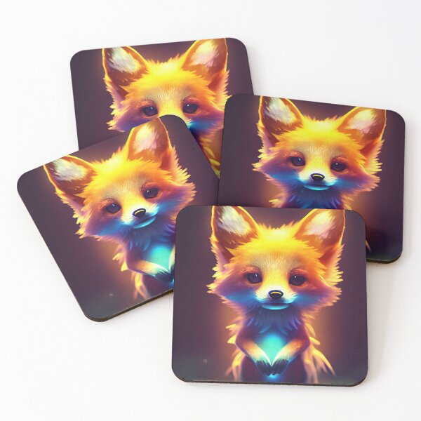 Item preview, Cute Magical Fox - Enchanted Forest - Fantasy Digital Painting - AI Artwork designed and sold by BRaiNDEDprints.