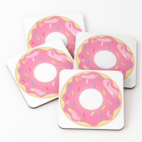 Item preview, Pink Donut with multicolor sprinklers designed and sold by ShubhiDesigns.