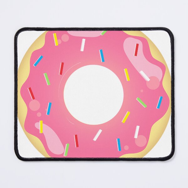 Item preview, Pink Donut with multicolor sprinklers designed and sold by ShubhiDesigns.