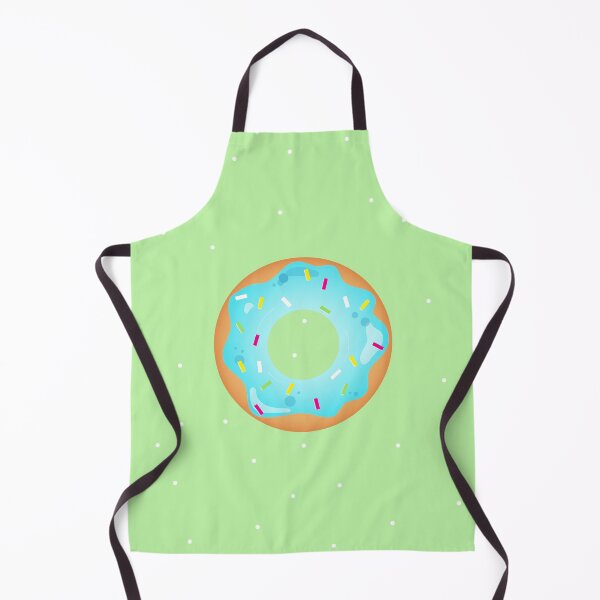 Item preview, Blue Donut with multicolor sprinklers and Pastel Green Background designed and sold by ShubhiDesigns.