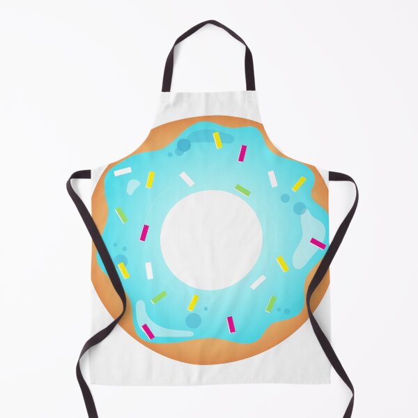 Item preview, Blue Donut Deisgn with multicolor sprinklers designed and sold by ShubhiDesigns.