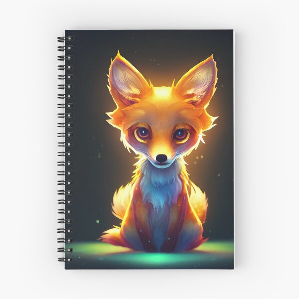 Item preview, Cute Magical Fox - Enchanted Forest - Fantasy Digital Painting - AI Artwork designed and sold by BRaiNDEDprints.