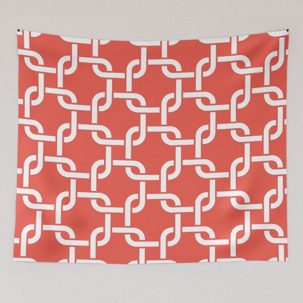 Item preview, Alazarin Interlocking Square Pattern designed and sold by patternplaten.