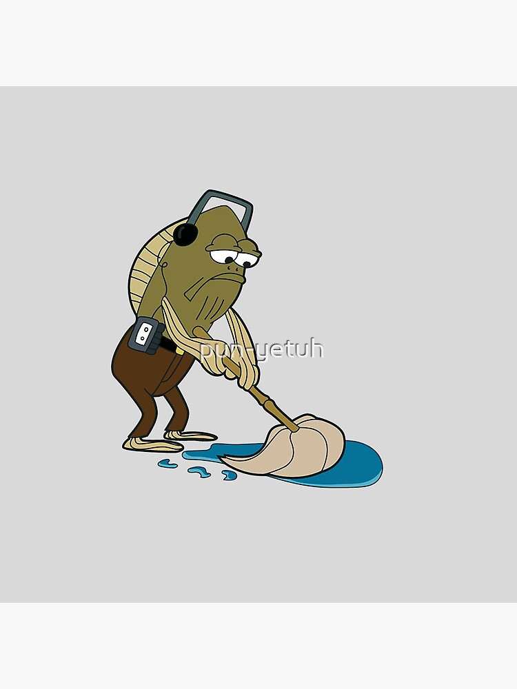 Spongebob Fred Cleaning | Pin