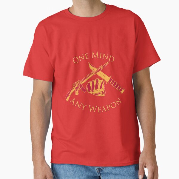 Item preview, One Mind Any Weapon - US Marine Corps Martial Arts (MCMAP) - USMC Yellow/Red designed and sold by CarlileMedia.