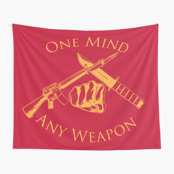 Item preview, One Mind Any Weapon - US Marine Corps Martial Arts (MCMAP) - USMC Yellow/Red designed and sold by CarlileMedia.