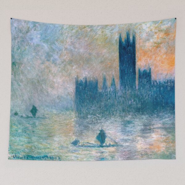 Item preview, The Houses of Parliament, Sunset 3 | Monet | High Contrast designed and sold by Oliveirallan.