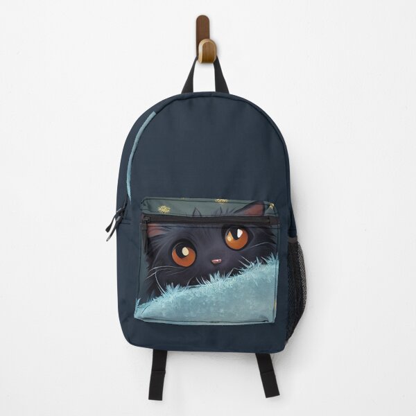 Item preview, Christmas Cute Black Cat Closeup Looking at You designed and sold by KOTOdesign.