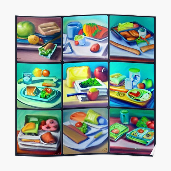 "School Lunch Pack " Poster for Sale by CinderPress Redbubble
