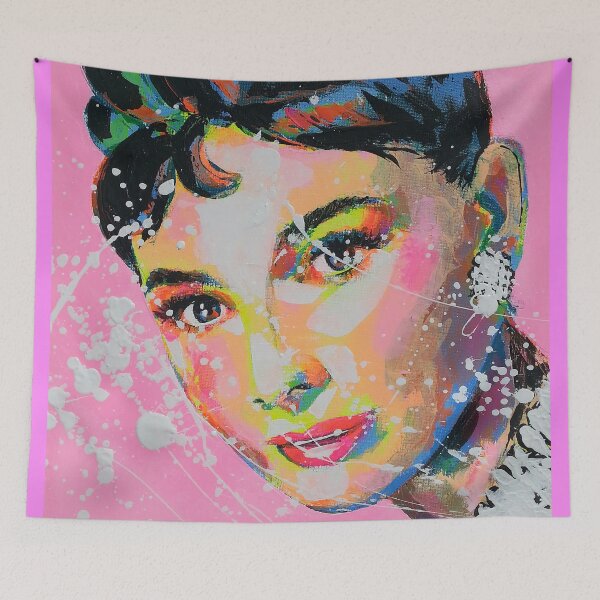 Item preview, Audrey Hepburn Artpainting designed and sold by Marie-Armelle Borel.
