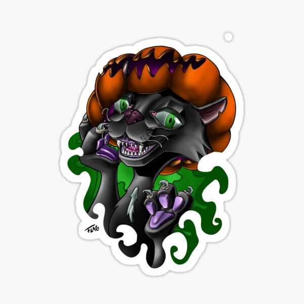 Item preview, Black Cat /Pumpkin /Happy Halloween designed and sold by Flagdraw.