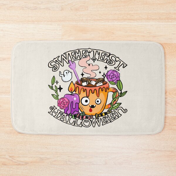 Item preview, Sweetest Halloween, Cute Halloween Hot Chocolate Design, Cream Background designed and sold by TrulyEpoque.