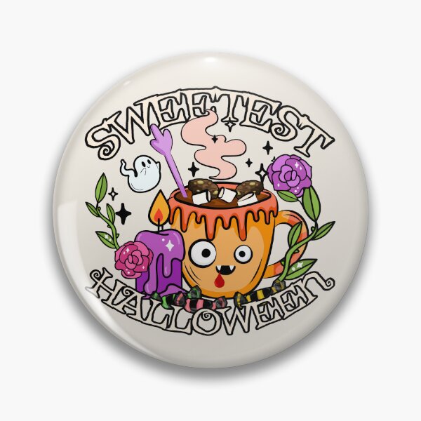 Item preview, Sweetest Halloween, Cute Halloween Hot Chocolate Design, Cream Background designed and sold by TrulyEpoque.