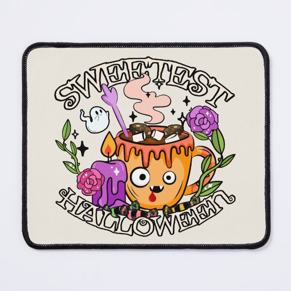 Item preview, Sweetest Halloween, Cute Halloween Hot Chocolate Design, Cream Background designed and sold by TrulyEpoque.
