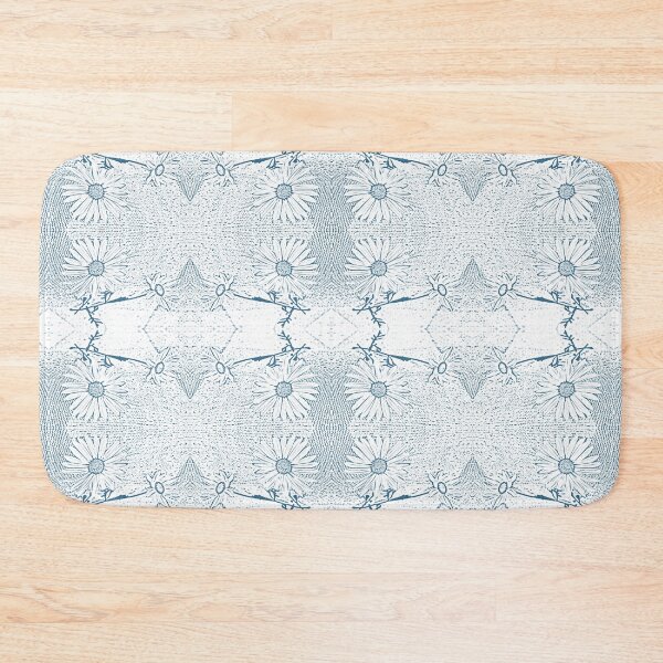 Item preview, Daisy Power Blue White Outlines designed and sold by SpiritGifts.