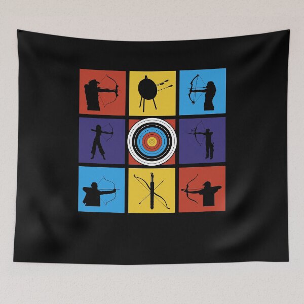 Item preview, Pop Artistic Archery Sports and Player Silhouettes designed and sold by KleverOlivier.