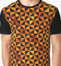 TRIANGLE1 BLACK MARBLE & FIRE Graphic T-Shirt
