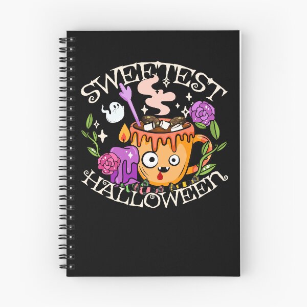 Item preview, Sweetest Halloween, Cute Halloween Hot Chocolate Design, Black Background designed and sold by TrulyEpoque.
