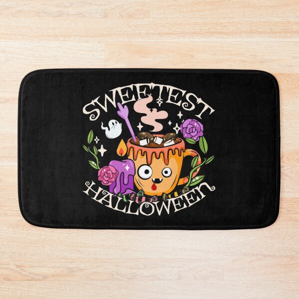 Item preview, Sweetest Halloween, Cute Halloween Hot Chocolate Design, Black Background designed and sold by TrulyEpoque.