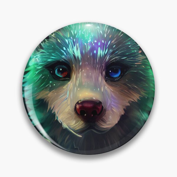 Artikelvorschau, Niedlicher magischer Wolf - verzauberter Wald - Fantasy Digital Painting - AI Artwork entworfen und verkauft von BRaiNDEDprints.